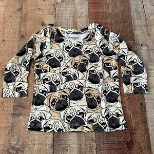 Sleep no more unisex gender neutral funny shirt pug off -1.5/2Y